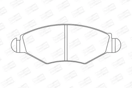 Колодки гальмівні дискові CHAMPION 573051CH