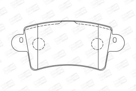 Колодки гальмівні дискові задні OPEL Movano RENAULT Master CHAMPION 573055CH