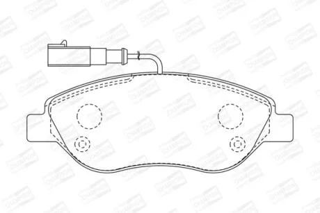 Колодки гальмівні дискові CHAMPION 573076CH