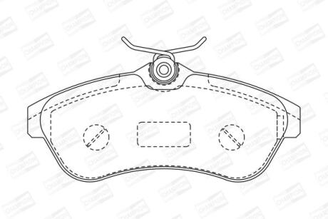 Колодки гальмівні дискові CHAMPION 573084CH