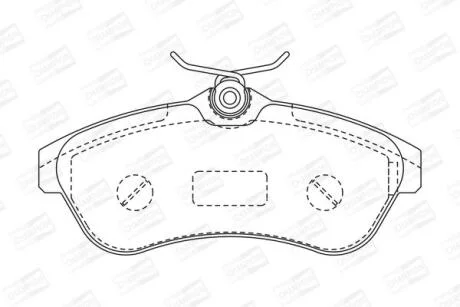 Колодки гальмівні дискові CHAMPION 573084CH