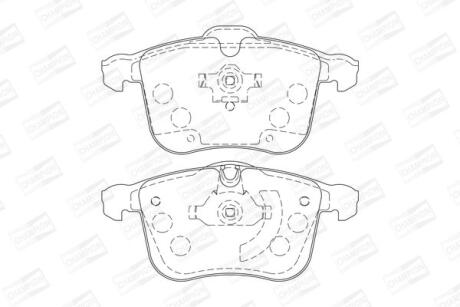 Колодки гальмівні дискові CHAMPION 573090CH