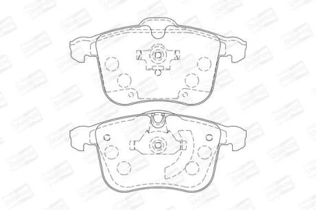 Колодки гальмівні дискові CHAMPION 573090CH