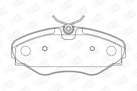 Колодки гальмівні дискові CHAMPION 573099CH