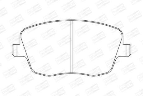 Колодки тормозные дисковые передние Skoda Fabia (I,II)/ VW Polo IV CH CHAMPION 573101CH