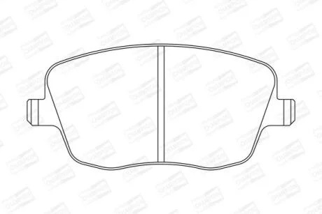 Колодки гальмівні дискові передні Skoda Fabia (I,II)/ VW Polo IV CHAMPION 573101CH