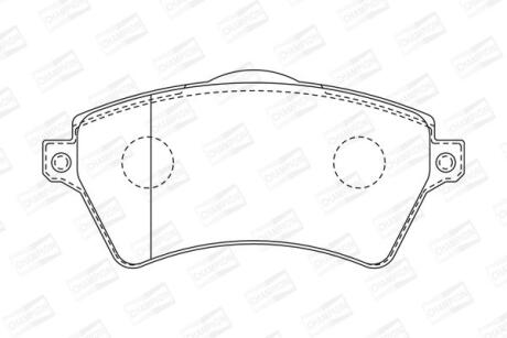 Колодки тормозные дисковые передние Nissan Navara (15-)/ Land Rover Freelander I CHAMPION 573102CH