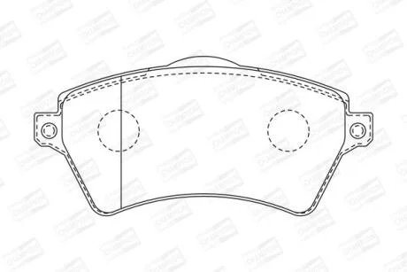 Колодки гальмівні дискові передні Nissan Navara (15-)/ Land Rover Freelander I CHAMPION 573102CH