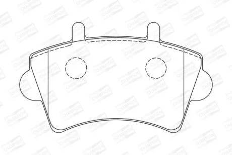 Колодки гальмівні дискові передні Opel Movano/Renault Master (98-) CHAMPION 573107CH