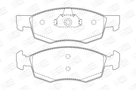 Колодки гальмівні дискові CHAMPION 573130CH