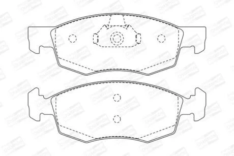 Колодки гальмівні дискові CHAMPION 573130CH