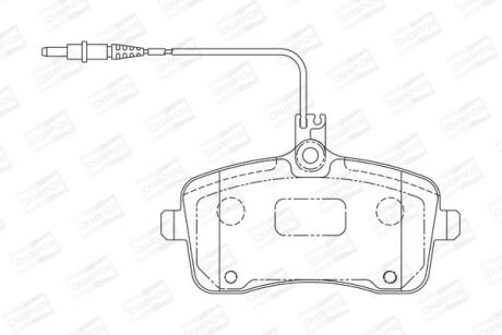 Колодки гальмівні дискові CHAMPION 573132CH