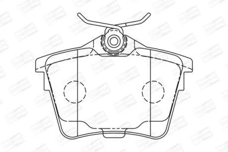 Колодки гальмівні дискові CHAMPION 573133CH