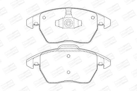 Колодки гальмівні дискові передні Citroen C4 2.0i / 2.0 HDI CHAMPION 573134CH