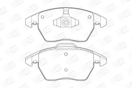 Колодки гальмівні дискові передні Citroen C4 2.0i / 2.0 HDI CHAMPION 573134CH