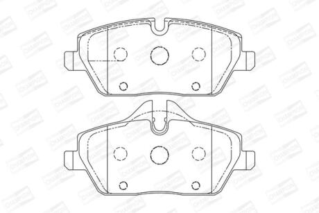 Колодки гальмівні дискові CHAMPION 573137CH