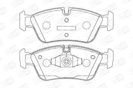 Колодки гальмівні дискові CHAMPION 573138CH
