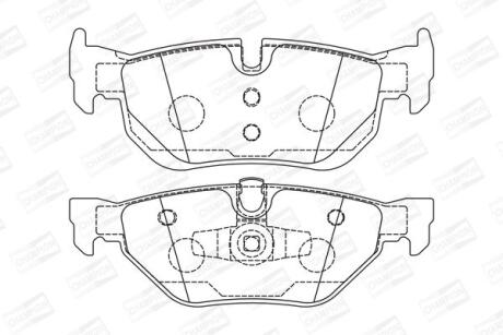 Колодки гальмівні дискові CHAMPION 573139CH