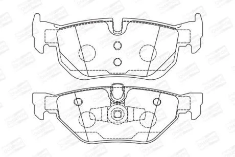 Колодки гальмівні дискові CHAMPION 573139CH
