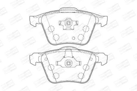 Колодки гальмівні дискові CHAMPION 573143CH