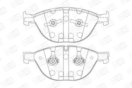 Колодки гальмівні дискові CHAMPION 573150CH
