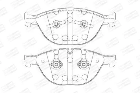 Колодки гальмівні дискові CHAMPION 573150CH