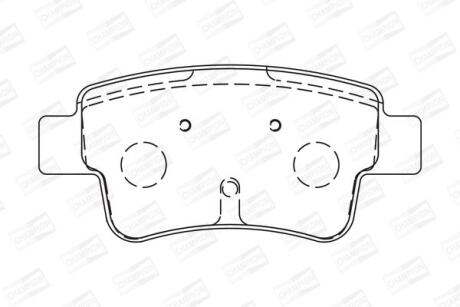 Колодки гальмівні дискові CHAMPION 573166CH