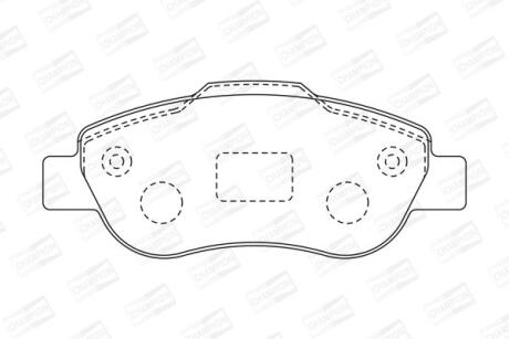 Колодки гальмівні дискові CHAMPION 573168CH