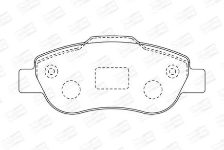 Колодки гальмівні дискові CHAMPION 573168CH