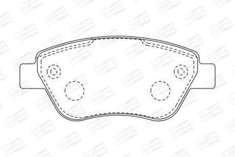Колодки гальмівні дискові CHAMPION 573170CH