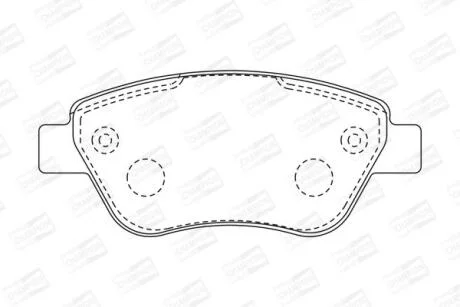 Колодки гальмівні дискові CHAMPION 573170CH