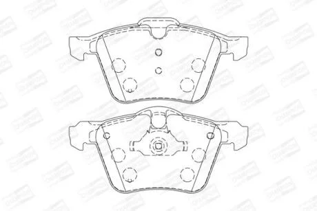 Колодки гальмівні дискові CHAMPION 573179CH