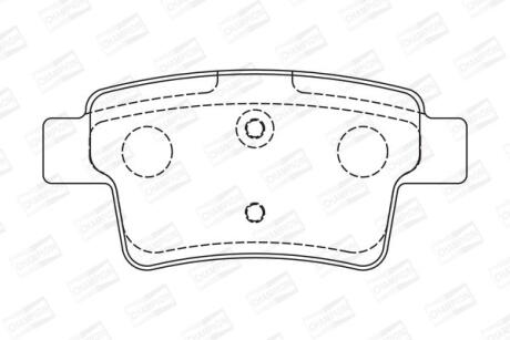 Колодки гальмівні дискові задні Citroen C4 Grand Picasso I (UA_) 06-13, C4 Picasso I MPV (UD_) 06-15 CHAMPION 573194CH