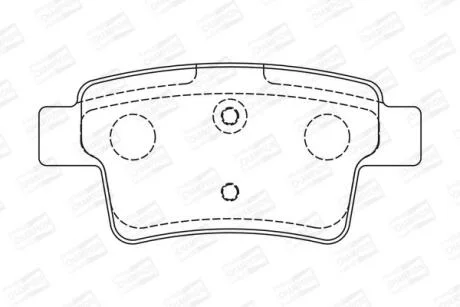Колодки гальмівні дискові задні Citroen C4 Grand Picasso I (UA_) 06-13, C4 Picasso I MPV (UD_) 06-15 CHAMPION 573194CH