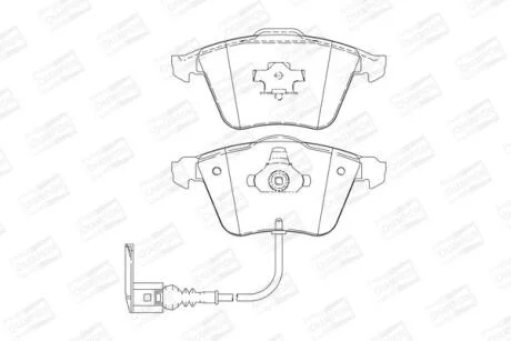 Колодки гальмівні дискові CHAMPION 573197CH