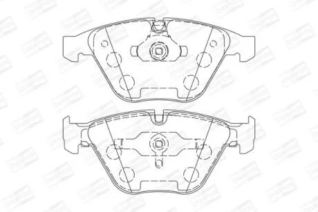 Колодки гальмівні дискові CHAMPION 573210CH