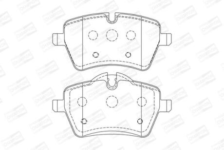 Колодки гальмівні дискові передні MINI MINI (R50, R53) 01-06, MINI (R56) 05-14 CHAMPION 573234CH
