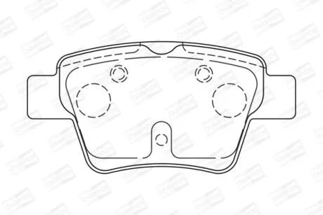 Колодки гальмівні дискові CHAMPION 573235CH