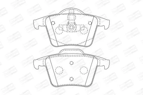 Колодки гальмівні дискові задні Volvo XC90 I CHAMPION 573236CH