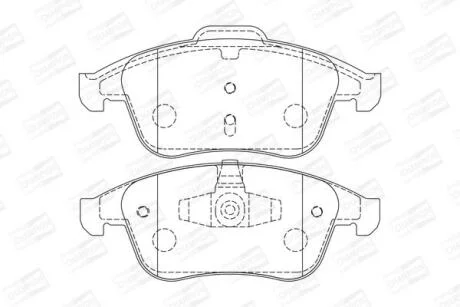 Колодки гальмівні дискові передні RENAULT Laguna III CHAMPION 573243CH
