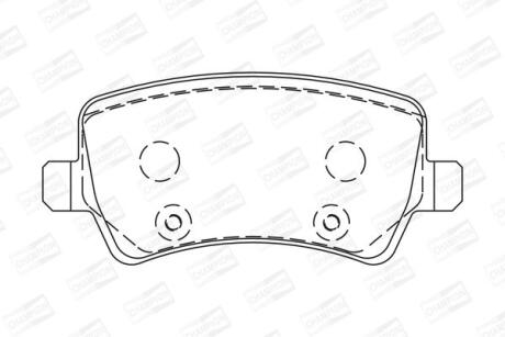 Колодки гальмівні дискові задні Land Rover Freelander 2/ Volvo V60 I, S80 II, S60 II, XC70 II CHAMPION 573250CH