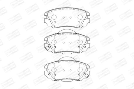 Колодки тормозные дисковые передние Chevrolet Malibu (12-)/ Opel Insignia A (573 CHAMPION 573269CH