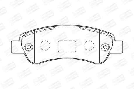 Колодки тормозные дисковые Citroen Jumper II/ Fiat Ducato (06-) CHAMP CHAMPION 573274CH