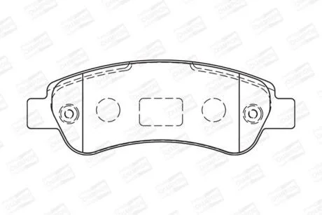 Колодки тормозные дисковые Citroen Jumper II/ Fiat Ducato (06-) CHAMP CHAMPION 573274CH