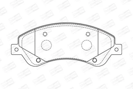 Колодки гальмівні дискові передні Ford Transit (06-14) CHAMPION 573276CH