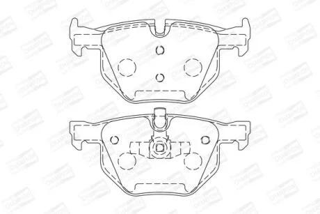 Колодки гальмівні дискові CHAMPION 573285CH