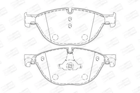 Колодки гальмівні дискові передні BMW 7 serie (08-) CHAMPION 573292CH