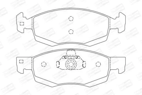 Колодки гальмівні дискові передні DACIA Logan CHAMPION 573295CH