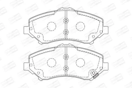 Колодки гальмівні дискові CHAMPION 573298CH
