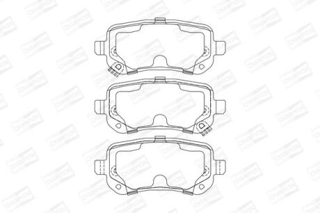 Колодки гальмівні дискові CHAMPION 573299CH (фото 1)